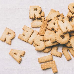 アルファベットのクッキー